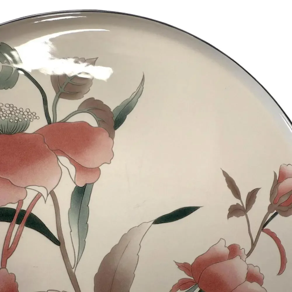 Mikasa Silk Flowers Cake Serving Plate / Round Platter / Chop Plate – FX003